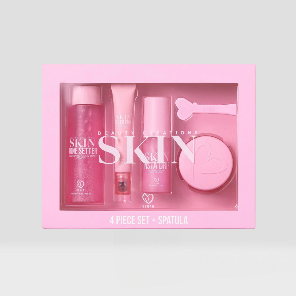 LAVIEN、cuskinスキンケア4点セット SKIN 4 PIECE SET + SPATULA - BEAUTY CREATIONS – Beauty Creations
