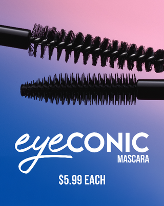 eyeCONIC mascara with brush on a gradient background