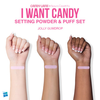 Candy Land x Beauty Creations I Want Candy Loose Powder & Puff Set