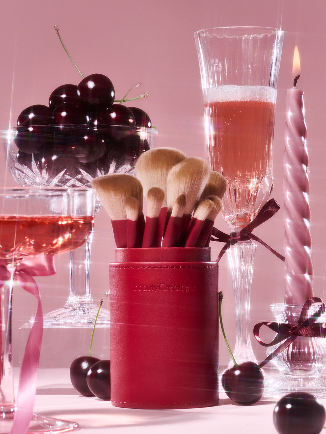 Xmas 2026 A Cherry - Sweet Holiday Mini Travel 10pc Brush Set