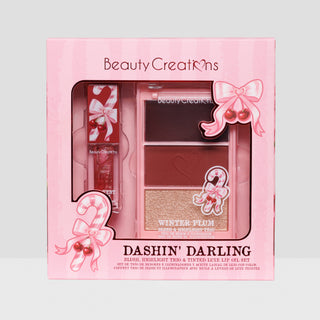 Xmas 2026 Dashin’ Darling Blush, Highlight Trio & Tinted Luxe Lip Oil Set