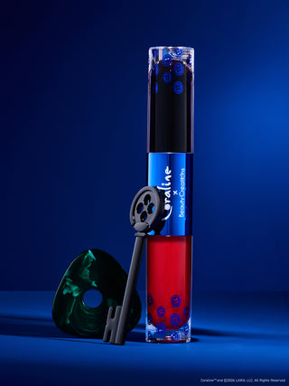 Beauty Creations x Coraline "Stay Forever - Not My Mother/Disobey" Peel-Off Lip Stain & Lip Gloss Duo