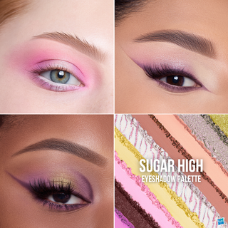 Candy Land x Beauty Creations Sugar High Shadow Palette & 4-Piece Brush Set