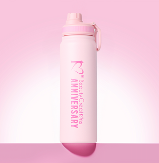 Beauty Creations 10th Anniversary Pink Water Bottle