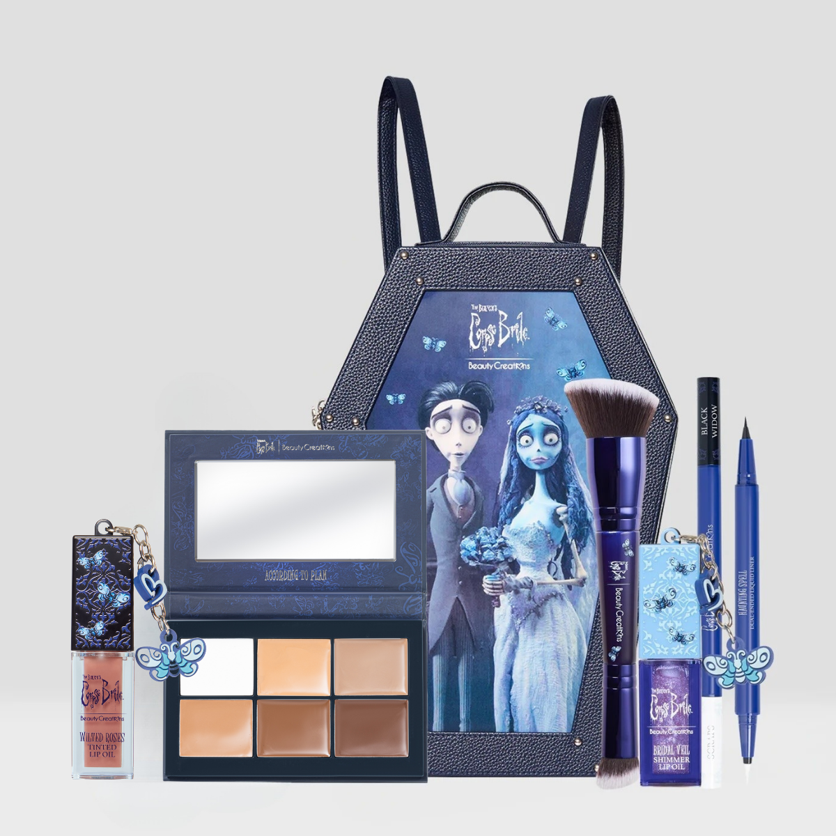 Tim Burton's Corpse Bride x Beauty Creations Bundle Bag