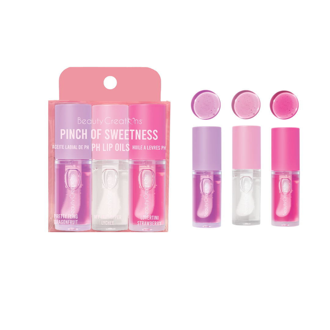 Pinch of Sweetness PH Lip Oil Trio – Beauty Creations Pinch of Sweetness PH Lip Oil Trio – Beauty Creations