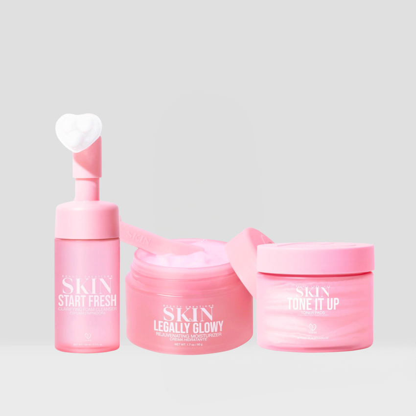 The Youthful and Glowy Three Step Skincare Kit Bundle