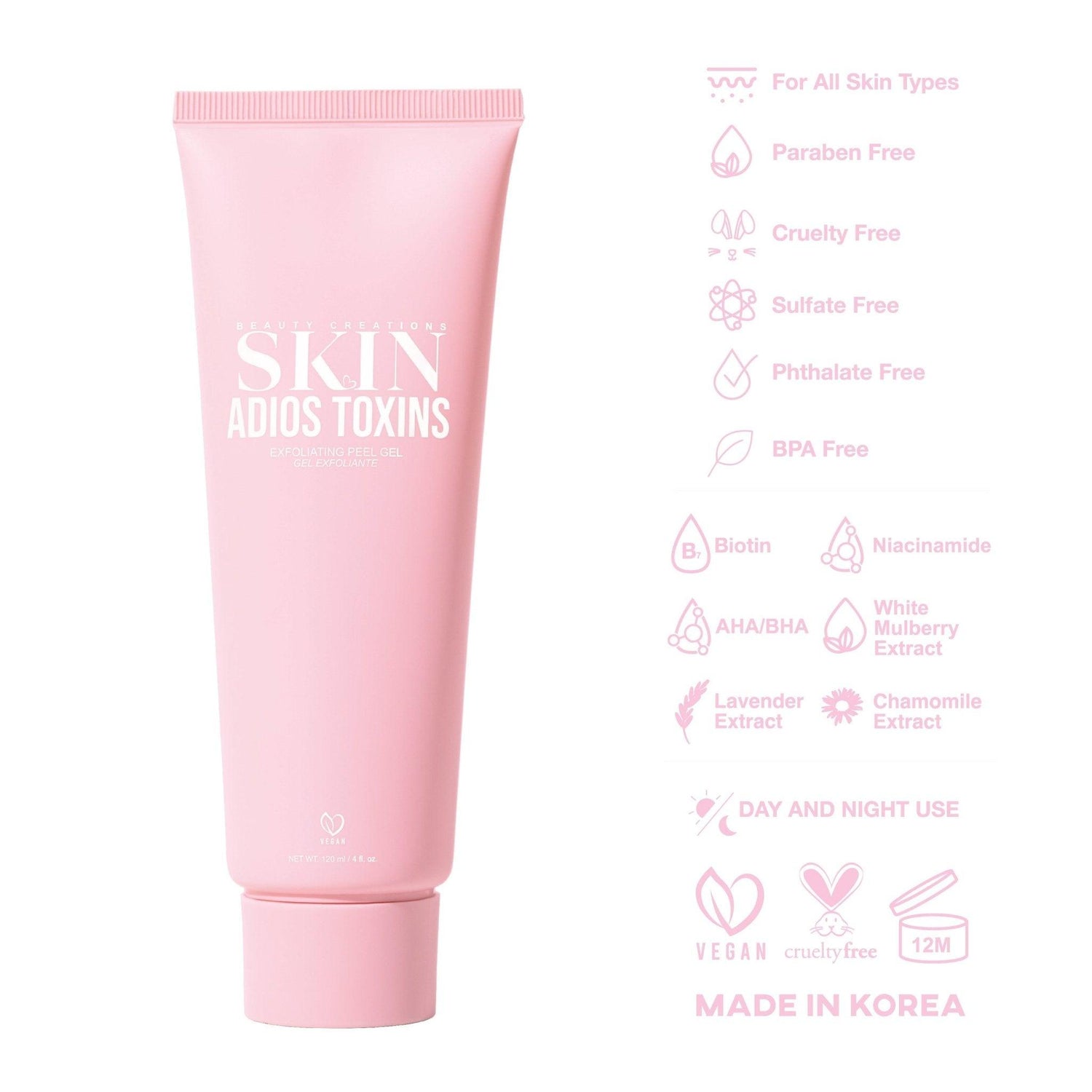 Adios Toxins Exfoliating Peel Gel - BEAUTY CREATIONS