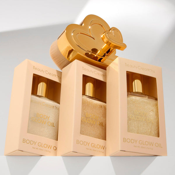 Body Glow Bundle with Brush - BEAUTY CREATIONS