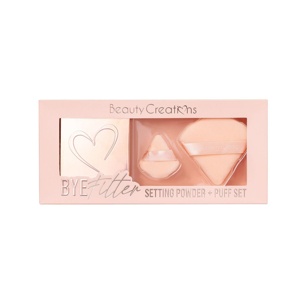 Bye Filter Setting Powder + Puff Set - BEAUTY CREATIONS | Beauty Creations