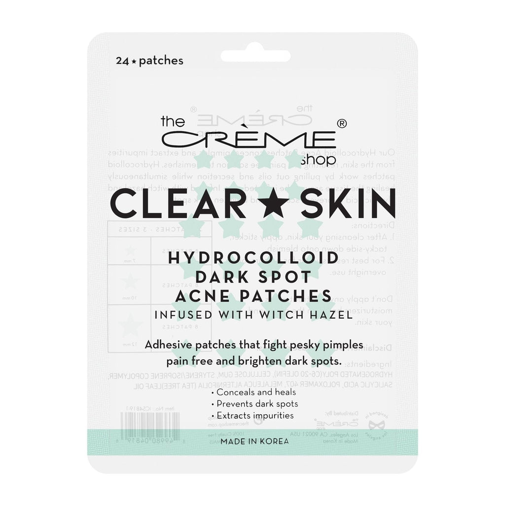 Clear Skin - Hydrocolloid Dark Spot Acne Patches - Green Stars - BEAUTY CREATIONS