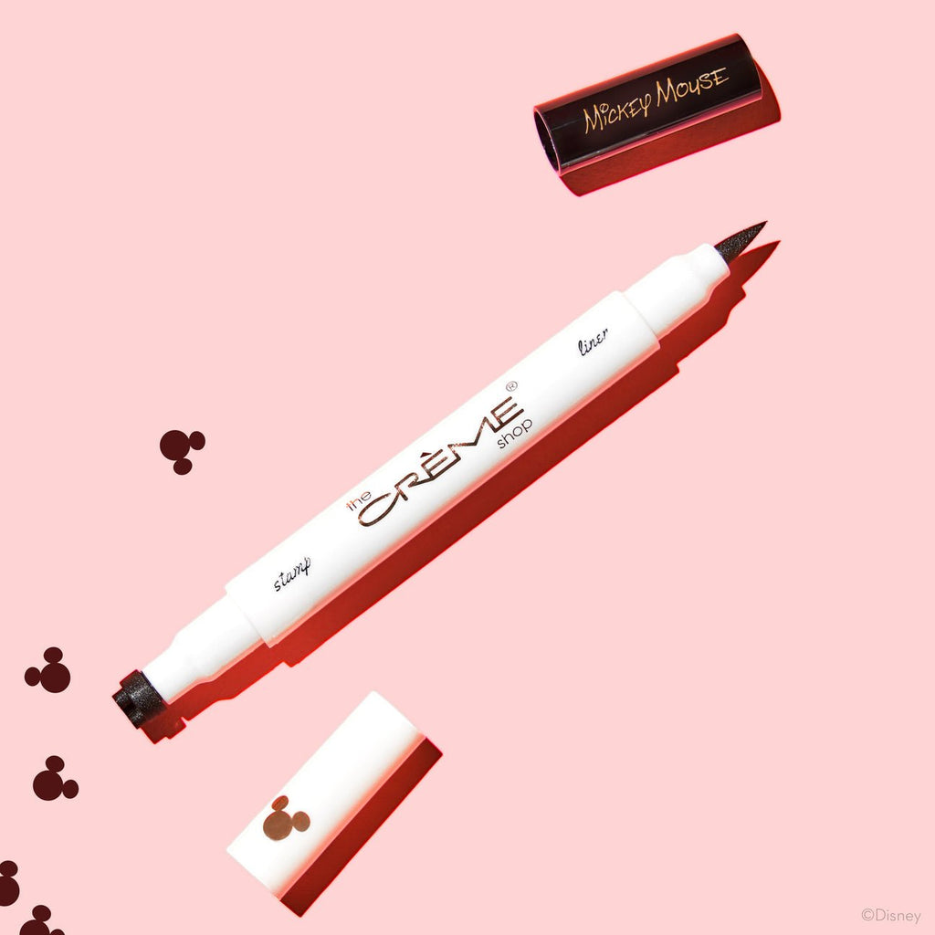 CREME - Disney: Dual-Ended Eyeliner & Mickey Shaped Freckle Stamp (Brown) - BEAUTY CREATIONS