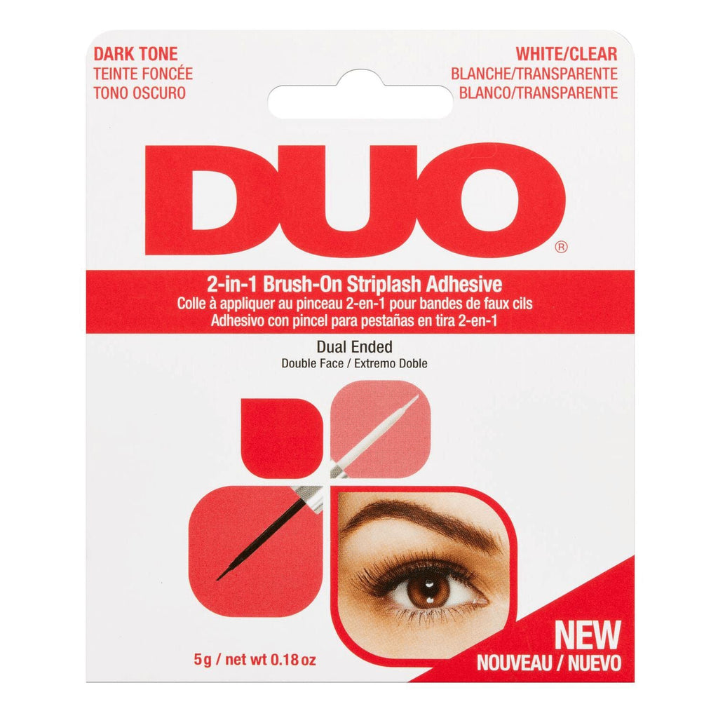 Duo 2-in-1 Brush On Clear & Dark Adhesive - BEAUTY CREATIONS