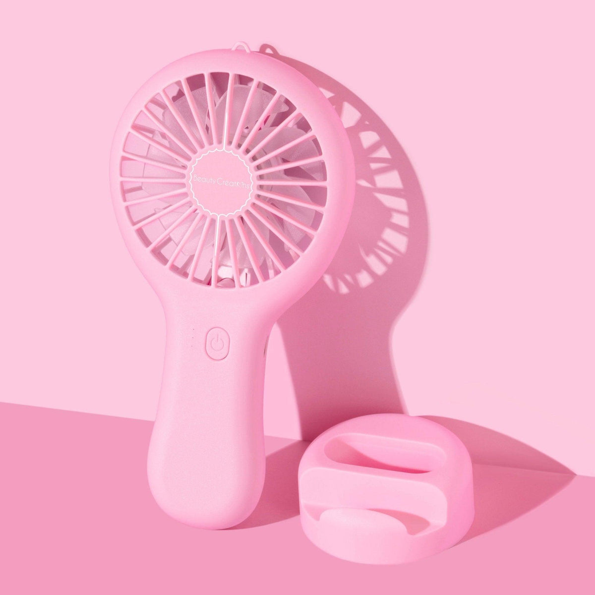 Pink Pvc Fan Feeling Fresh Handheld Fan - Pink - BEAUTY CREATIONS – Beauty Creations