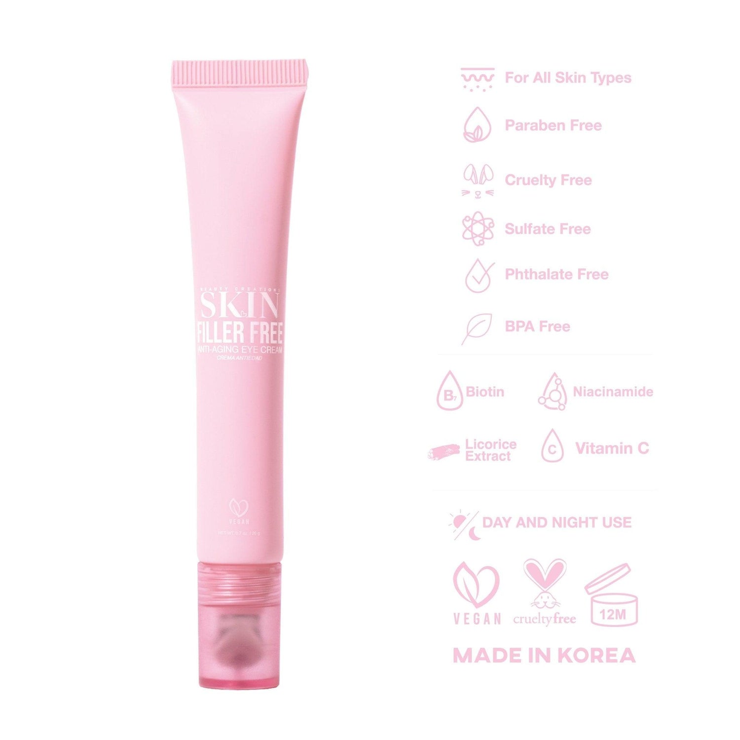 Filler Free Anti-Aging Eye Cream - BEAUTY CREATIONS