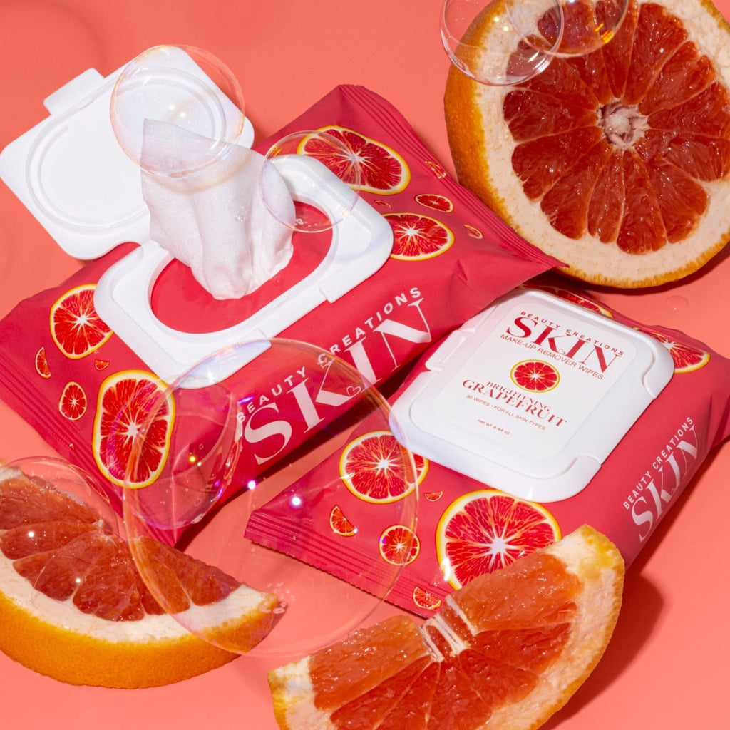 Grapefruit Brightening Makeup Remover Wipes - BEAUTY CREATIONS