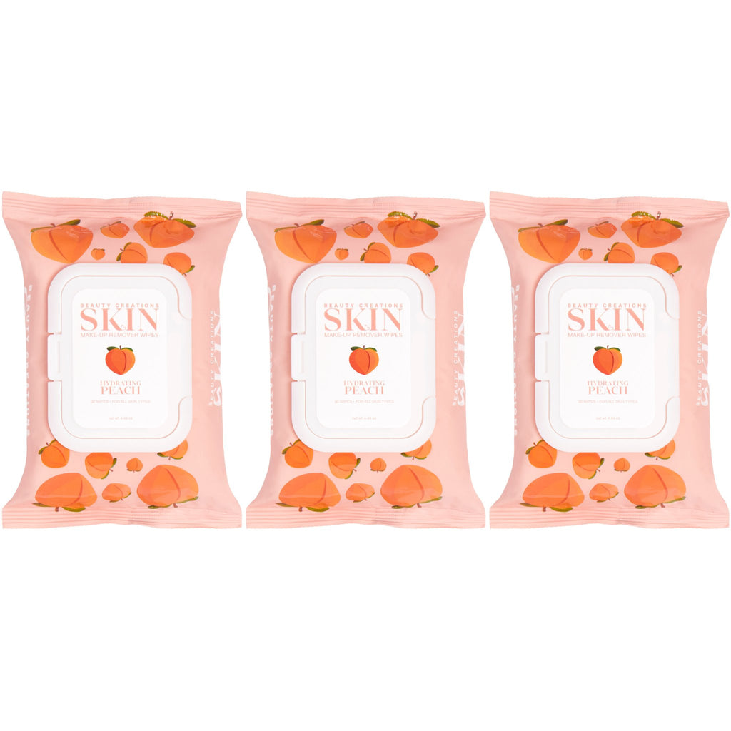 Peach Make up remover wipes - BEAUTY CREATIONS