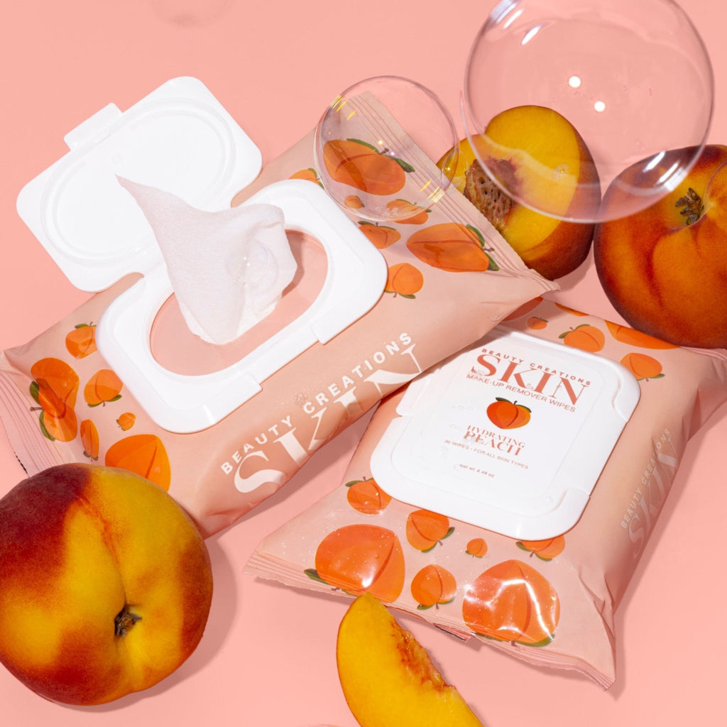 Peach Make up remover wipes - BEAUTY CREATIONS