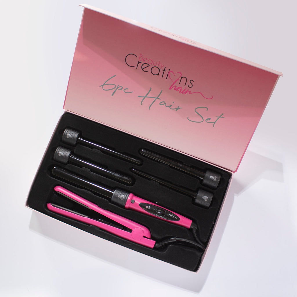 Pink 6 Piece Hair Set - BEAUTY CREATIONS