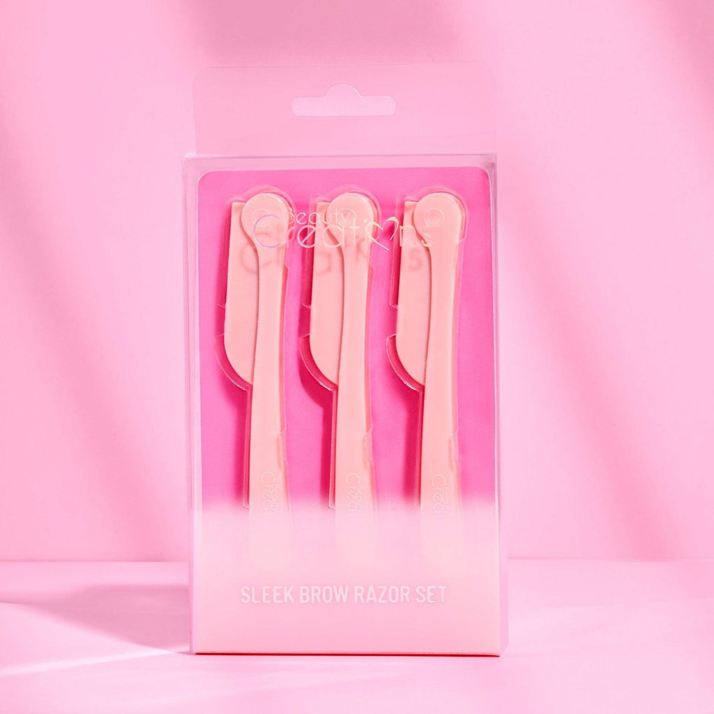 Pink Sleek and Brow Razor Set - BEAUTY CREATIONS – Beauty Creations
